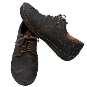 Joseph Seibel Fergey 20 Ocean Women's Lace Up Leather Oxford Sneakers Sz38 7.5